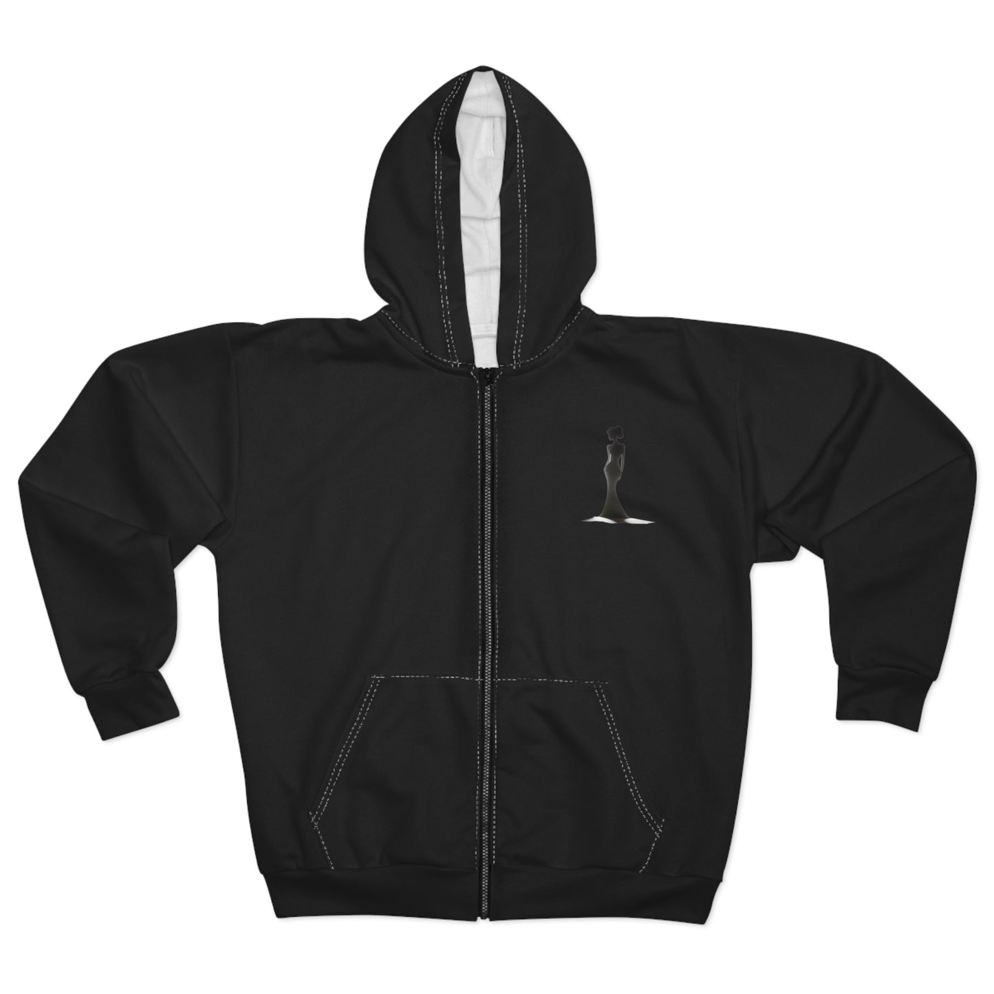 The Chosen Woman Zip Hoodie — Empowering Women's Graphic Zip-Up