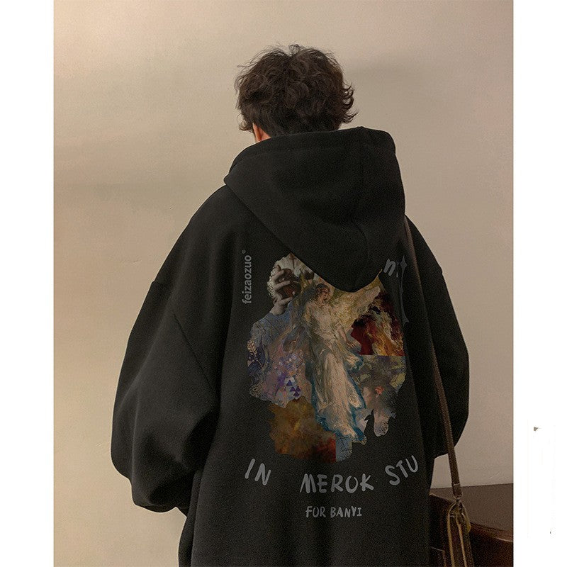 Ascent Rogue Vintage Oil-Painting Hoodie - Soft, Oversize & Artistic Fit
