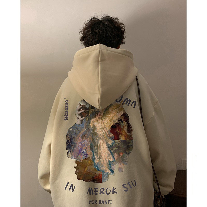Ascent Rogue Vintage Oil-Painting Hoodie - Soft, Oversize & Artistic Fit