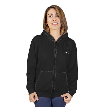 The Chosen Woman Zip Hoodie — Empowering Women's Graphic Zip-Up
