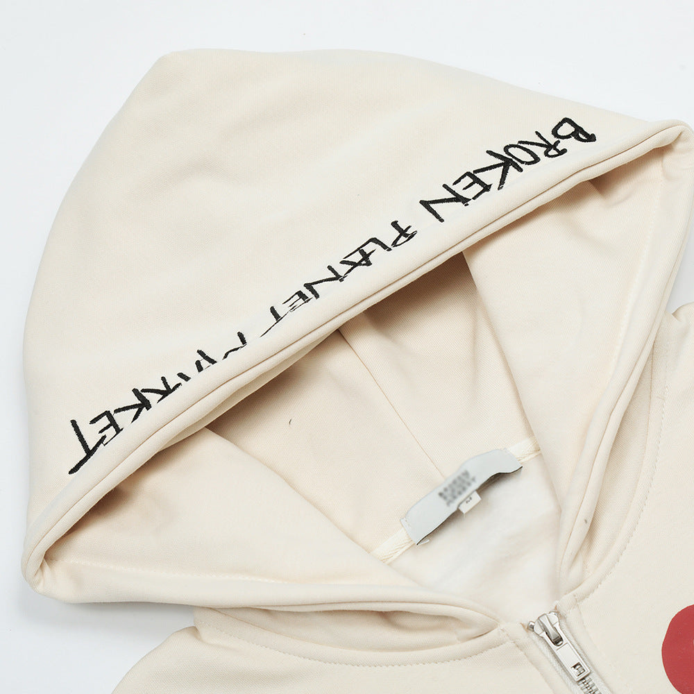 Ascent Rogue Skull Print Hoodie Cardigan-"TURN ON THE DARK" Edition