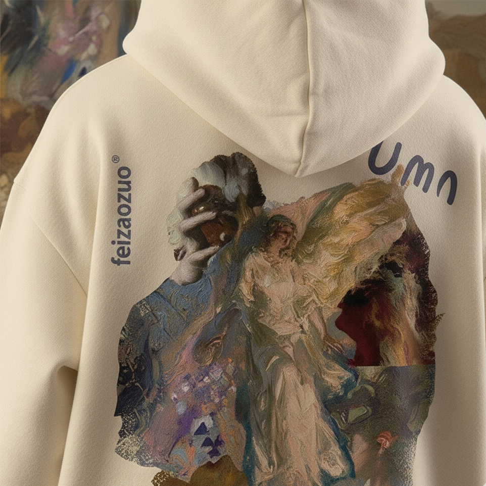 Ascent Rogue Vintage Oil-Painting Hoodie - Soft, Oversize & Artistic Fit