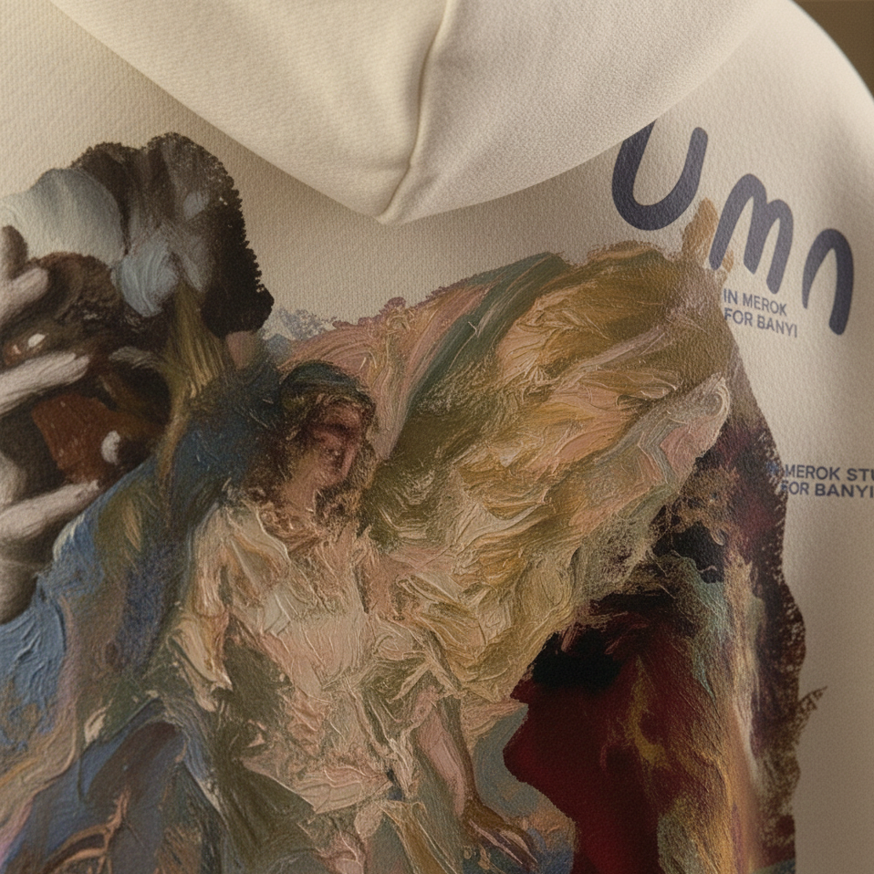 Ascent Rogue Vintage Oil-Painting Hoodie - Soft, Oversize & Artistic Fit