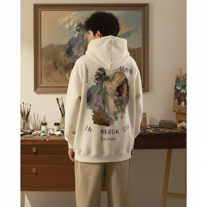 Ascent Rogue Vintage Oil-Painting Hoodie - Soft, Oversize & Artistic Fit